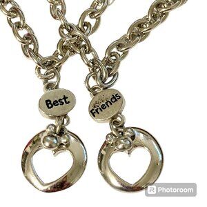 Vintage Disney Mickey Mouse Ears Charm Bracelet (2) Best Friends Silver Plated